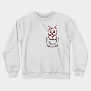 Pocket West Highland Terrier Crewneck Sweatshirt